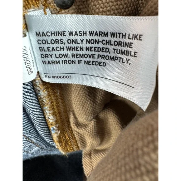 Duluth Trading Jeans Mens 44x34 Blue Ballroom Relaxed Fit Straight Leg Denim - Picture 7 of 12